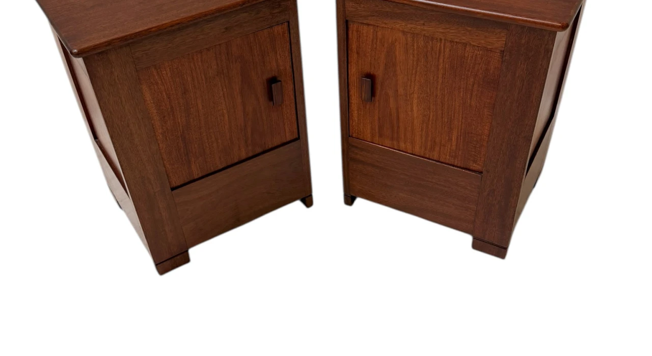 Art Deco Modernist Nightstands by J.A. Muntendam for L.O.V. Oosterbeek, 1920s 2